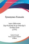 Synonymes Francois