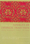Sources of Japanese Traditions, Volume 1