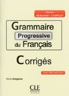 Grammaire progressive du français - Niveau débutant complet- Corrigés