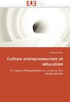 Culture entrepreneuriale et éducation