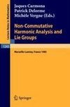 Non-Commutative Harmonic Analysis and Lie Groups