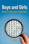 Boys and Girls Book of Names and Wordsearch