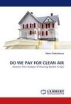 DO WE PAY FOR CLEAN AIR