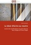 Le désir d'écrire au neutre