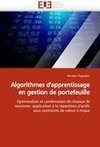 Algorithmes d''apprentissage en gestion de portefeuille