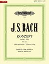 Konzert für Violine, Streicher und Basso continuo a-Moll BWV 1041 / URTEXT