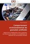 Comportement environnemental de granulats artificiels