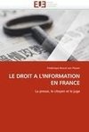 LE DROIT A L''INFORMATION EN FRANCE