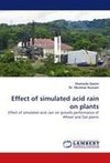 Effect of simulated acid rain on plants