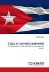 Cuba as terrorist potential