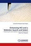 Enhancing HCI and a Website''s Search and Select
