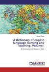 A dictionary of english language learning and teaching. Volume I