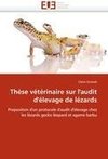 Thèse vétérinaire sur l''audit d''élevage de lézards