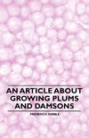 An Article about Growing Plums and Damsons