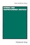 Syntax des gesprochenen Deutsch