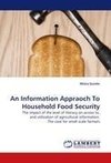 An Information Appraoch To Household Food Security