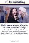 Nichtraucherschutz. Was u.a. Dr. Gerd Müller dazu sagt
