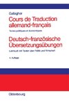Cours de Traduction allemand-francais. Deutsch-französische Übersetzungsübungen