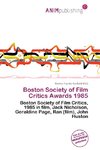 Boston Society of Film Critics Awards 1985