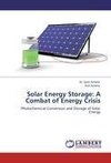Solar Energy Storage: A Combat of Energy Crisis
