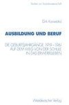 Ausbildung und Beruf