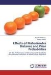 Effects of Mahalanobis Distance and Prior Probabilities