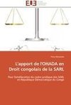 L'apport de l'OHADA en Droit congolais de la SARL