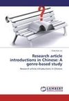 Research article introductions in Chinese: A genre-based study