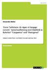 'Entre l'arbitraire du signe et langage naturel.' Sprachauffassung und Dialektik in Rabelais' 