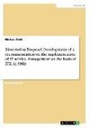 Dissertation Proposal: Development of a recommendation on the implementation of IT service management on the basis of ITIL in SMEs