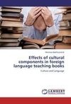 Effects of cultural components in foreign language teaching books