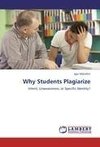 Why Students Plagiarize