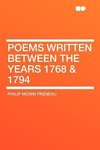 Poems Written Between the Years 1768 & 1794