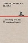 Abhandlung über den Ursprung der Sprache