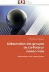 Déformation des groupes de Lie-Poisson riemanniens
