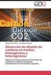 Absorción de dióxido de carbono en medios homogéneos y heterogéneos