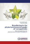 Broadening in the photo-luminescence peaks of nanoparticles
