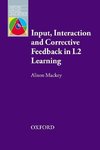 Input, Interaction & Corrective Feedback in L2 Learning