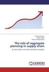 The role of aggregate planning in supply chain