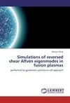 Simulations of reversed shear Alfvén eigenmodes in fusion plasmas
