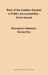 Role of the Auditor General in Public Accountability