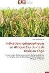 Indications géographiques en Afrique:Cas du riz de Kovié au Togo