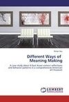 Different Ways of            Meaning Making