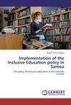 Implementation of the Inclusive Education policy in Samoa
