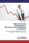 Macroeconomic Management:  Monetary and Fiscal Policy of Pakistan