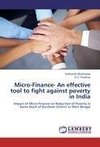 Micro-Finance- An effective tool to fight against poverty in India