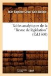 Tables analytiques de la Revue de législation (Ed.1860)