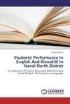Students' Performance In English And Kiswahili In Nandi North District