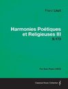 Harmonies Poetiques Et Religieuses III S.173 - For Solo Piano (1853)