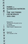 Index to Marriage Notices in 